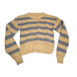 Genuine Pink Republic Kids Knit Blue and White Sweater Sz 7/8